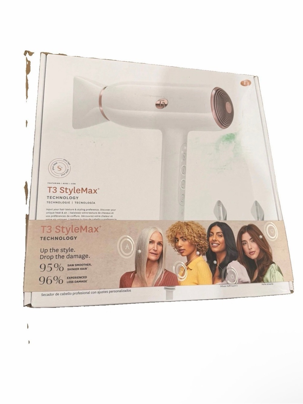 T3 StyleMax Professional Ionic Hair Dryer with 4 Attachments BNIB
